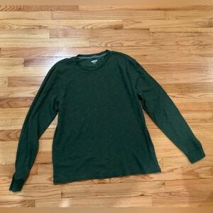 Old Navy Olive Waffle Knit Top